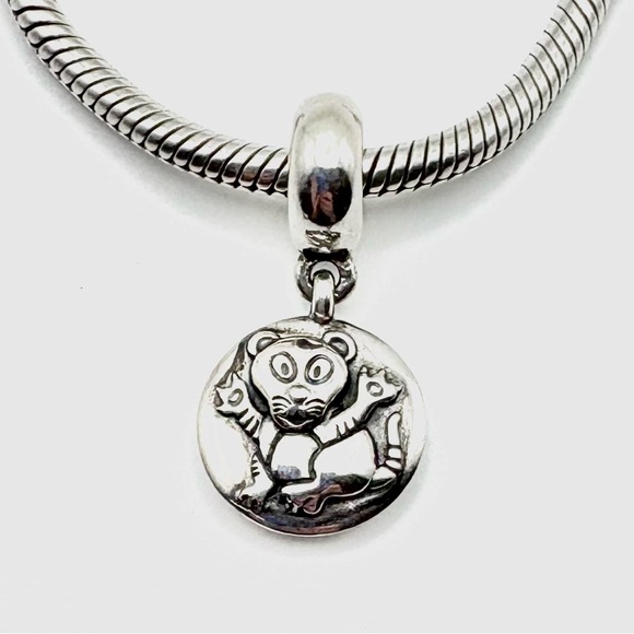 Pandora Jewelry - Pandora Chinese Zodiac Year of the Tiger Sterling Silver Dangle Coin Charm